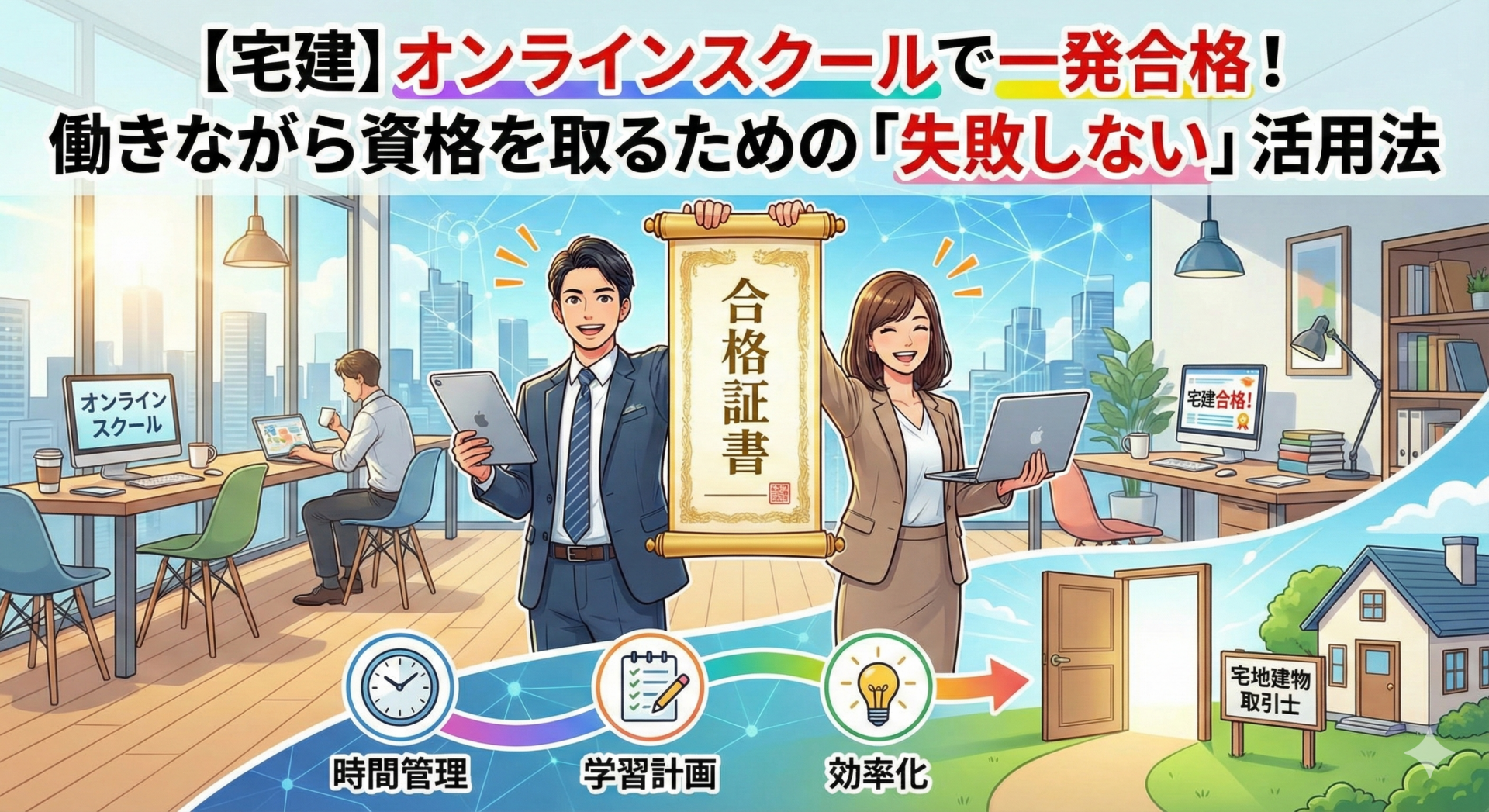 オンラインスクールで資格取得